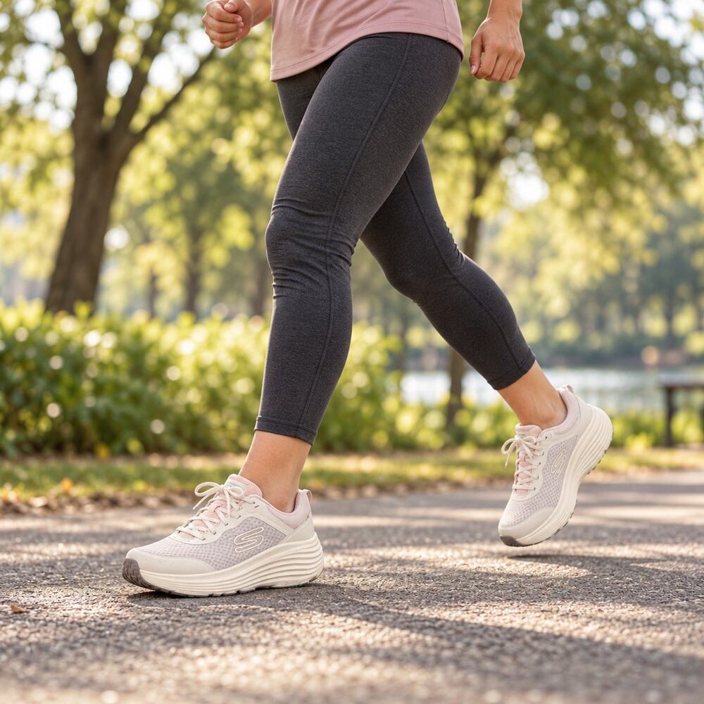 Skechers Max Cushioning Endeavour Women’s 9 Wide Natural Sneakers 129470W